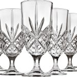 Godinger Iced Tea Glasses Clear Modern Geometric Design-0
