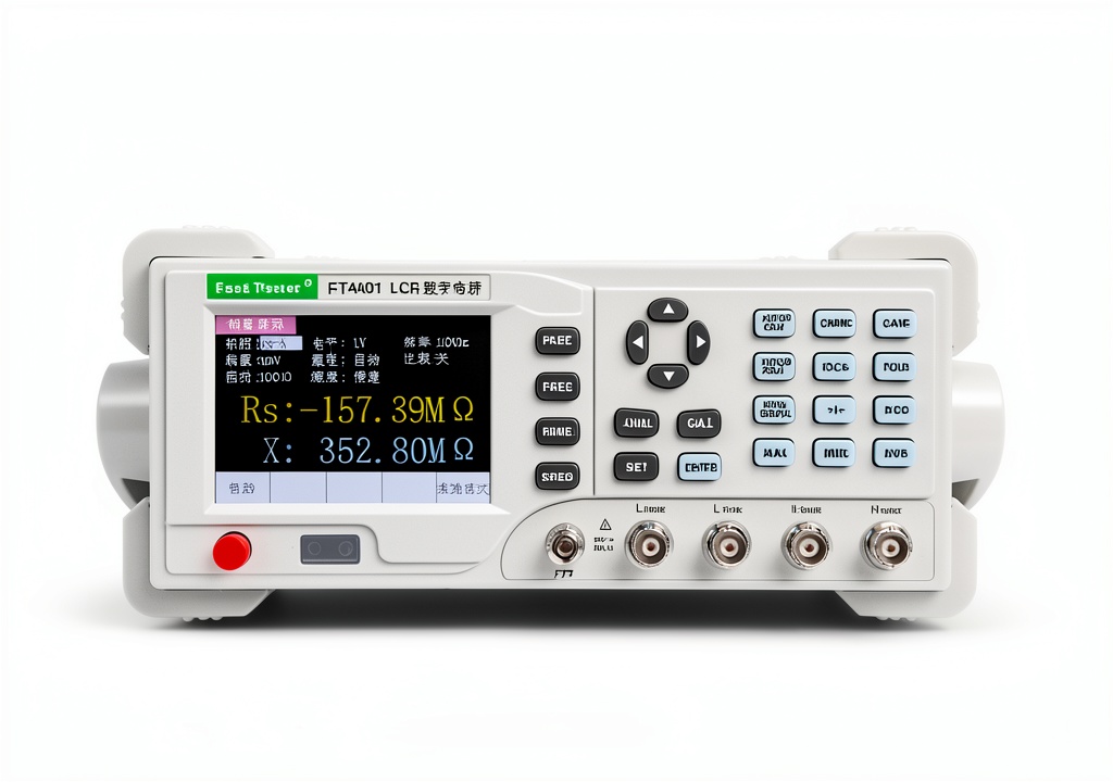 Installing Zhongchuang LCR Meter Benchtop High Precision SCPI RS232 on a wooden lab bench
