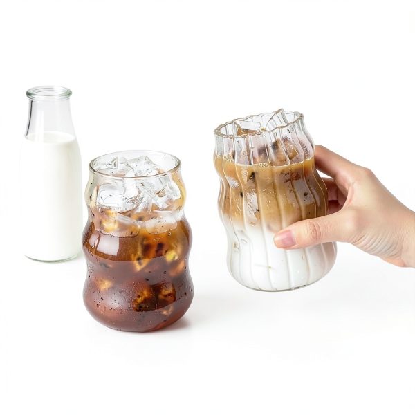AGTIAAI Wavy Glass Cups Leak Proof Dishwasher Safe-6