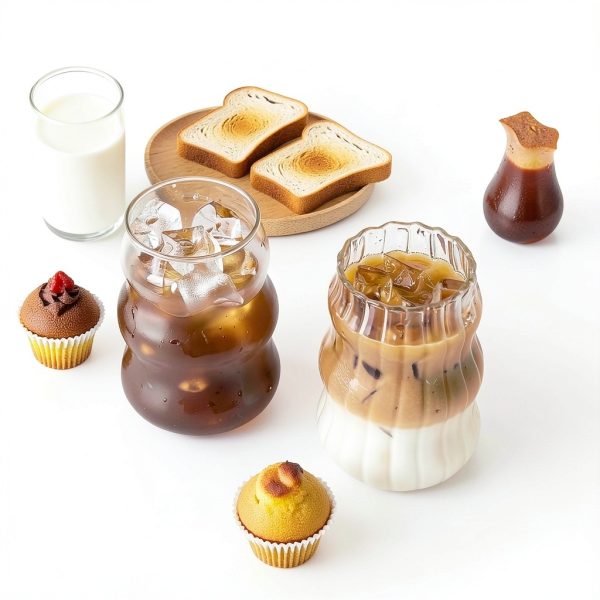 AGTIAAI Wavy Glass Cups Leak Proof Dishwasher Safe-5
