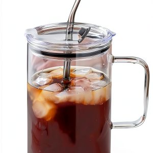 LT Glass Mug Leak Proof Heat Resistant Modern Design-0