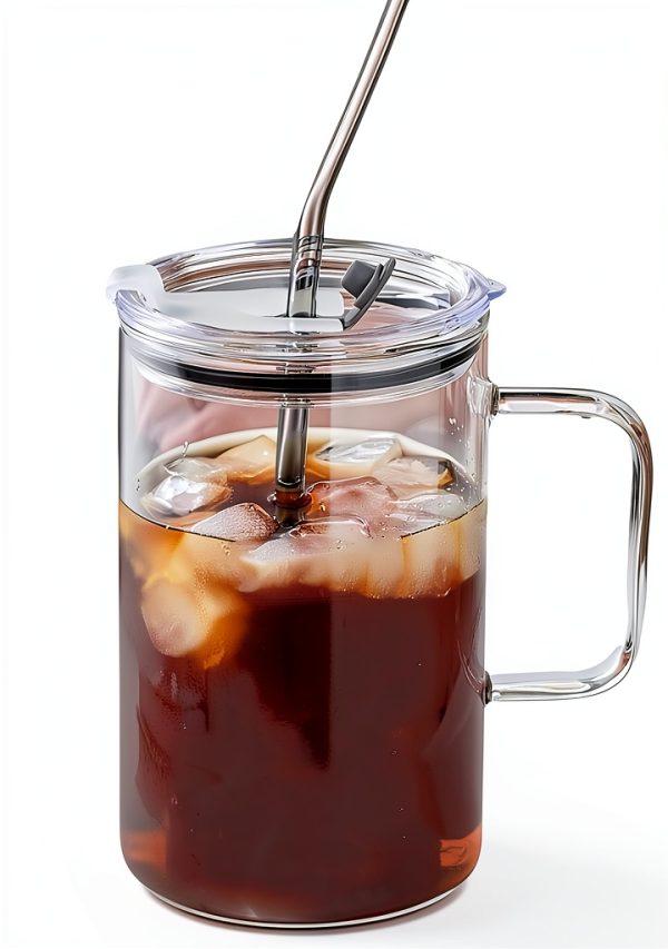 LT Glass Mug Leak Proof Heat Resistant Modern Design-0
