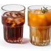 MUJUZE Drinking Glasses Set of 6 Dishwasher Safe Transparent-4