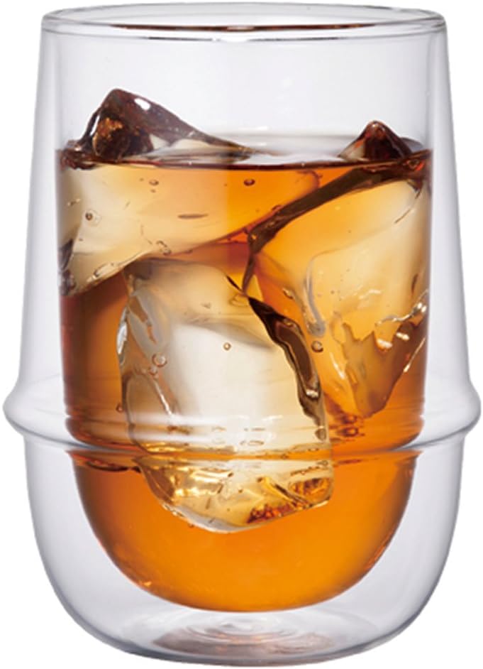 Kinto Iced Tea Glass showcasing transparent design and capacity