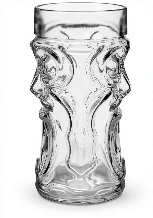 AMZ Empire Tiki Glasses Clear Modern Dishwasher Safe-4