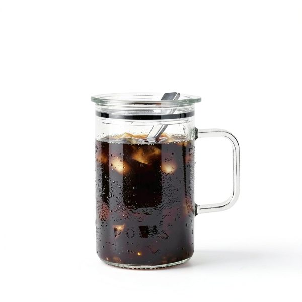 LT Glass Mug Leak Proof Heat Resistant Modern Design-1