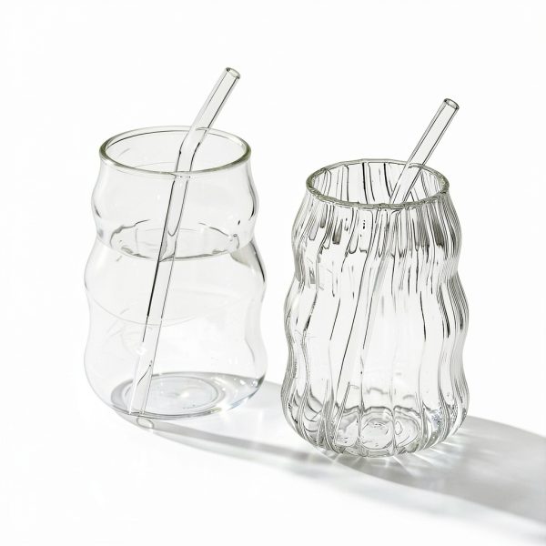 JINNTHE Glass Cups Set Dishwasher Safe Reusable 18oz-1