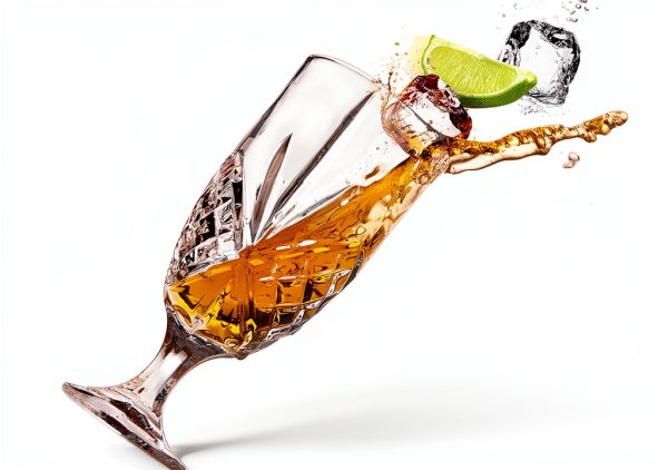 Godinger Iced Tea Glasses Clear Modern Geometric Design-2