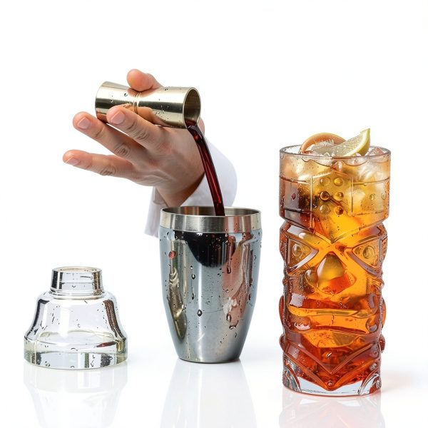 BPFY Clear Tiki Glasses 14oz Modern Cocktail Set-3