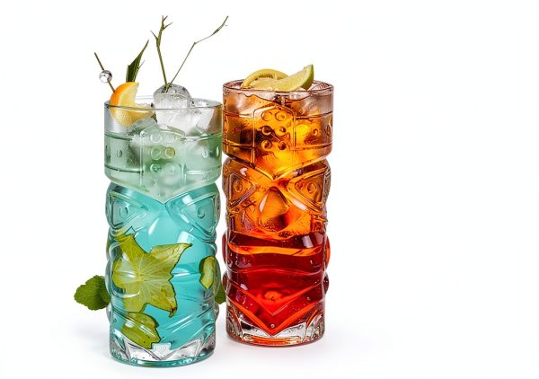 BPFY Clear Tiki Glasses 14oz Modern Cocktail Set-2