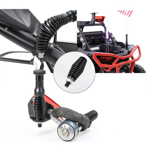 Nilight Whip Antenna Base Black Carbon Steel Mount-6