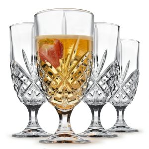 Godinger Iced Tea Glasses Set Crystal 16oz-0