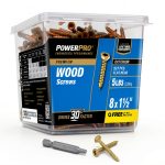 Power Pro Premium Wood Screws #8 x 1-1/2" Bronze 927 pcs-0