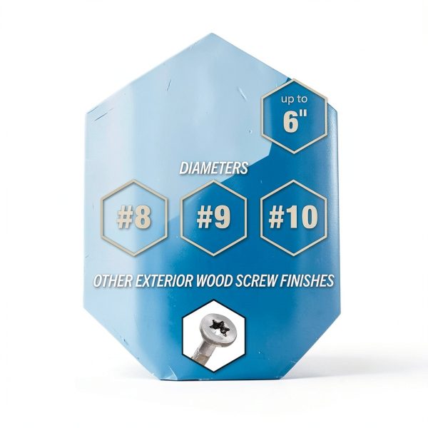 Power Pro Exterior Wood Screws #8 x 1-3/4" Bronze Deck Screws 160pcs-9