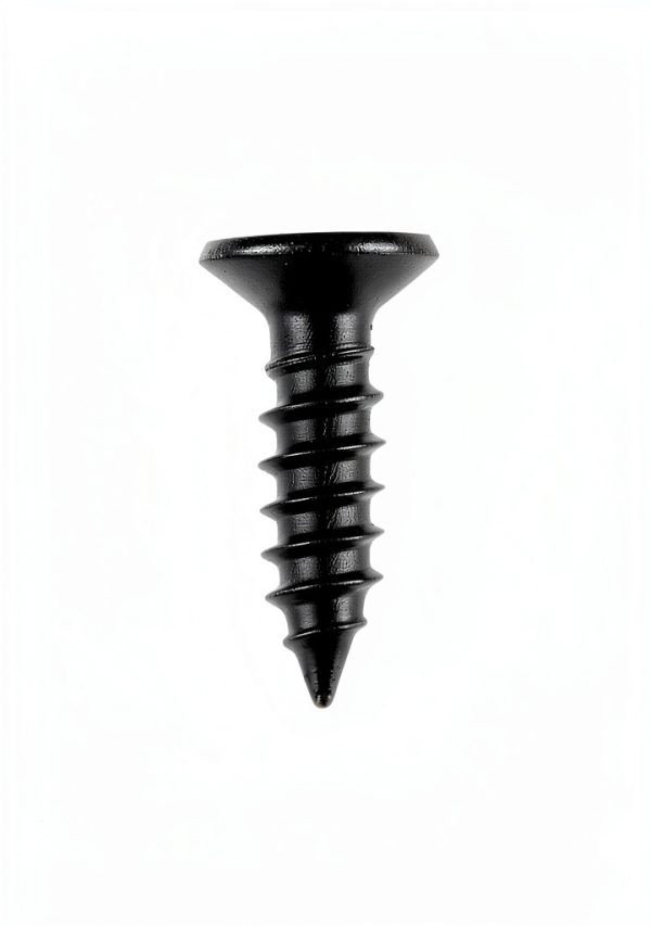 JQK #6 x 1/2" Black Screw Flat Head Phillips Wood Screw 18-8 Stainless-2